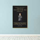 シンプルミニマルカスタム白黒 キャンバスプリント (インサイチュ (ウッドフロア))