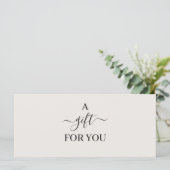 シンプルミニマルギフト券 (スタンド正面)