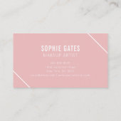 シンプルミニマルクエレガントモダン赤面 名刺 (裏面)