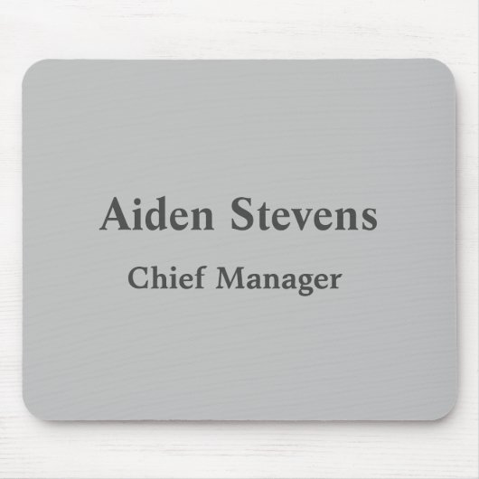 シンプルミニマルクラシカル マウスパッド (正面)