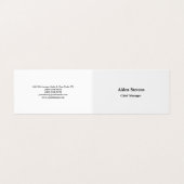 シンプルミニマルクラシカル 名刺 (外部フラット)