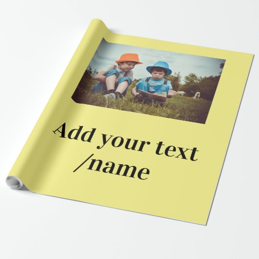 シンプルミニマルクリスマス追加文字w ラッピングペーパー (アンロールド)