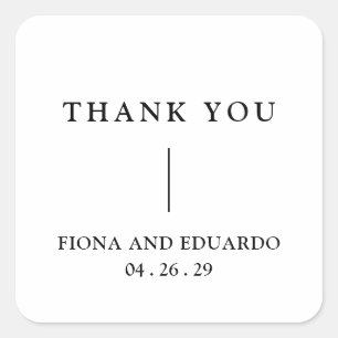 シンプルミニマルコンテンポラリーモダン結婚s スクエアシール