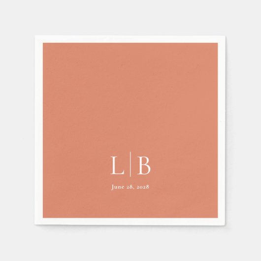 シンプルミニマルシトラオレン結婚ズ スタンダードカクテルナプキン (正面)