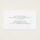 シンプルミニマルジュエリー表示カード (裏面)