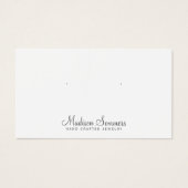 シンプルミニマルジュエリー表示カード (正面)