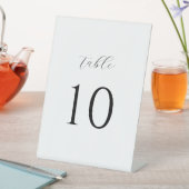 シンプルミニマルスタイリッシュ結婚表の番号 台座サイン (インサイチュ)