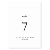 シンプルミニマルスペインのサ結婚ス テーブルナンバー (裏面)