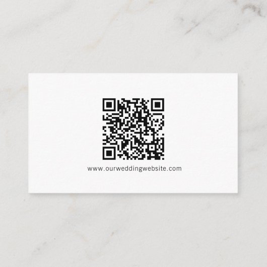 シンプルミニマルス結婚クリプト エンクロージャーカード (裏面)