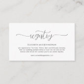 シンプルミニマルス結婚クリプト エンクロージャーカード (正面)