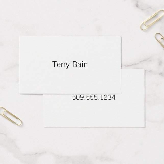 シンプルミニマルセンターフロントとバック (オフィス)