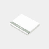 シンプルミニマルセージ緑モダン色ブロック ポストイット (アングル)