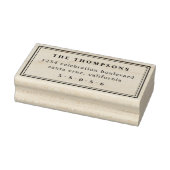 シンプルミニマルタイポグラフィファミリー差出人住所 ラバースタンプ (スタンプ)