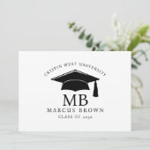 シンプルミニマルタイポグラフィ 案内状 (スタンド正面)