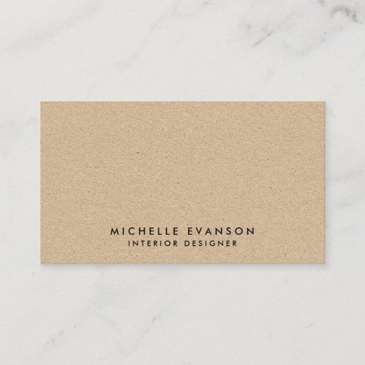 シンプルミニマルタンクラフトルッ素朴ク 名刺 (正面)