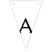 シンプルミニマルハッピーバースデーカスタムバンティング旗 バンティングフラッグ (第3の旗)