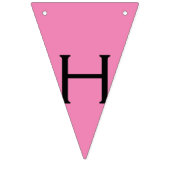 シンプルミニマルハッピーバースデーカスタムバンティング旗 バンティングフラッグ (第2の旗)