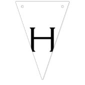 シンプルミニマルハッピーバースデーカスタムバンティング旗 バンティングフラッグ (第2の旗)