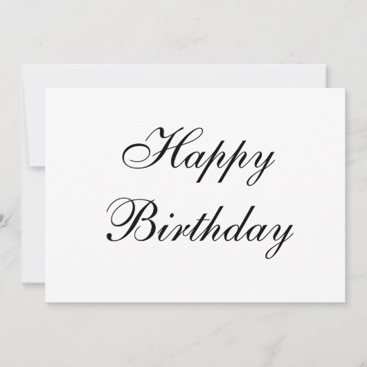 シンプルミニマルハッピーバースデー (正面)