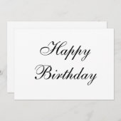 シンプルミニマルハッピーバースデー (正面/裏面)