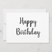 シンプルミニマルハッピーバースデー (正面)