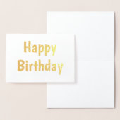 シンプルミニマルハッピーバースデー 箔カード (ディスプレー)
