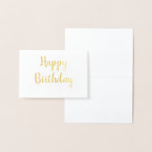 シンプルミニマルハッピーバースデー 箔カード (ディスプレー)
