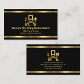 シンプルミニマルフェイク金ゴールド行カテゴリ 名刺 (正面/裏面)