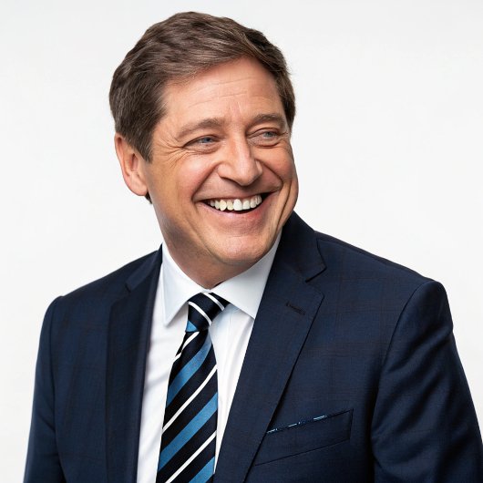 シンプルミニマルフォーマル黒青ストライプ白 ネクタイ