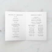シンプルミニマルフローラモノグラム折り結婚返し プログラム (内部)