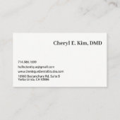 シンプルミニマルブルーグリーンロゴプロフェッショナル 名刺 (裏面)