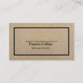 シンプルミニマルプロフェッショナルクエレガントラフト 名刺 (正面)