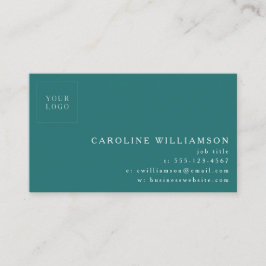 シンプルミニマルプロフェッショナルモダンロゴエメラルド 名刺