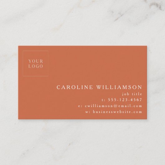 シンプルミニマルプロフェッショナルモダンロゴ 名刺 (正面)