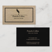 シンプルミニマルプロフェッショナル公証人クラフト 名刺 (正面/裏面)