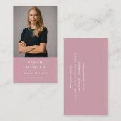 シンプルミニマルプロフェッショナル写真 名刺 (正面/裏面)