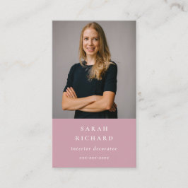 シンプルミニマルプロフェッショナル写真 名刺