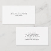 シンプルミニマルプロフェッショナル汎用白黒 名刺 (正面/裏面)