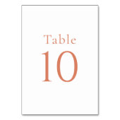 シンプルミニマルホワイトシトラスグローブテーブル番号 テーブルナンバー (正面)