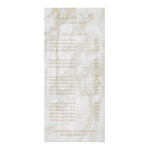 シンプルミニマルモダンエレガント金ゴールド大理石 ラックカード