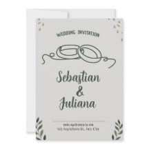 シンプルミニマルモダングリーンリーフ結婚のアクリル