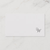 シンプルミニマルモダントレンディーモノグラム 名刺 (裏面)