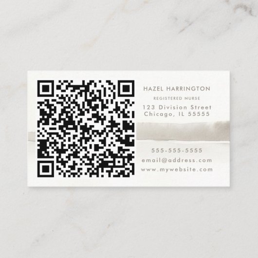 シンプルミニマルモダンナートラル名刺 名刺 (裏面)