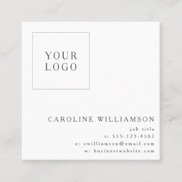 シンプルミニマルモダンプロフェッショナルロゴ  スクエア名刺