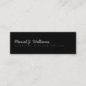 シンプルミニマルモダンプロフェッショナルBLK. スキニー名刺 (正面)