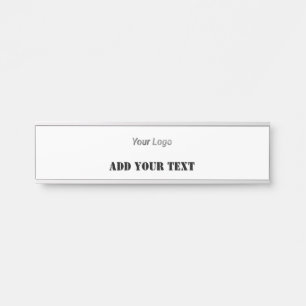 シンプルミニマルモダンモノグラムエレガントスタイルシック サインプレート