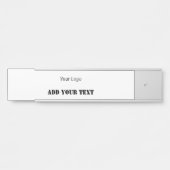 シンプルミニマルモダンモノグラムエレガントスタイルシック サインプレート (正面)