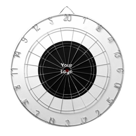 シンプルミニマルモダンモノグラムエレガントスタイルシック ダーツボード (正面)