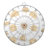 シンプルミニマルモダンモノグラムエレガントスタイルシック ダーツボード (正面)