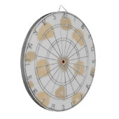 シンプルミニマルモダンモノグラムエレガントスタイルシック ダーツボード (正面左)